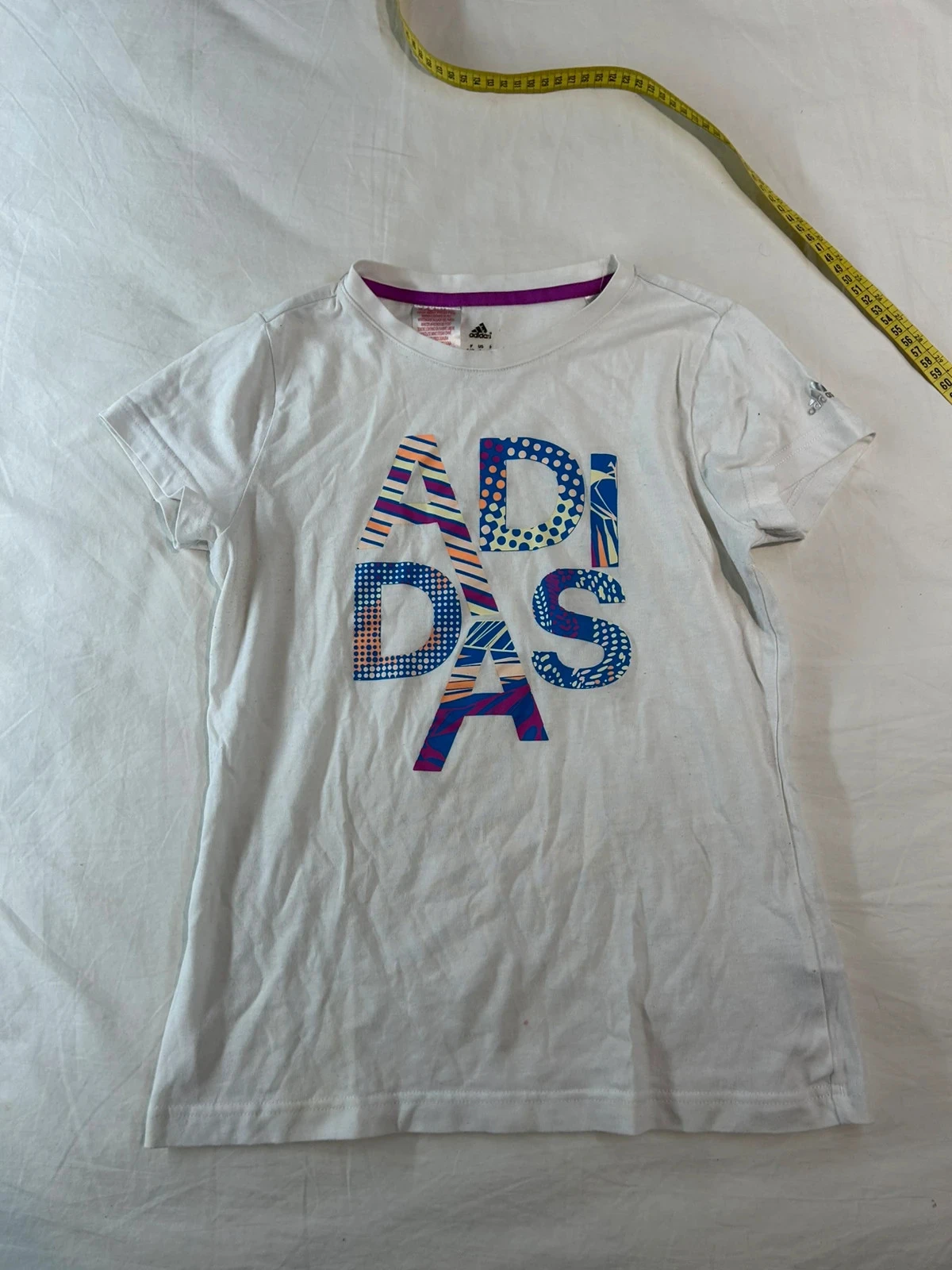 T-shirt blanc imprimé adidas taille 14 ans